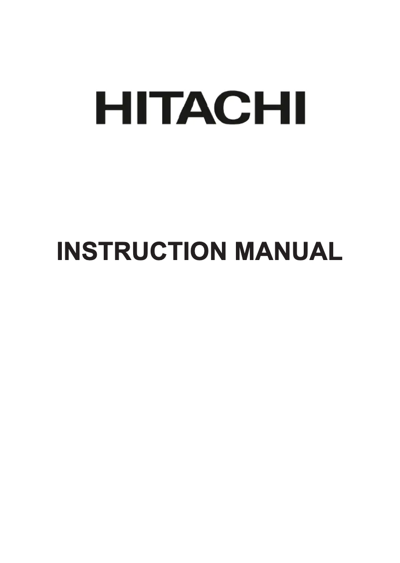 Page n°1 - Manuel utilisateur Hitachi 24HE2201