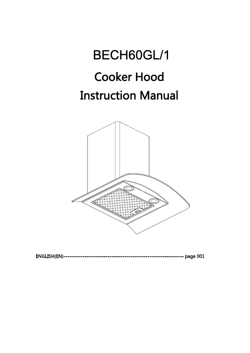 Image de la première page du manuel de l'appareil BECH60GL/1