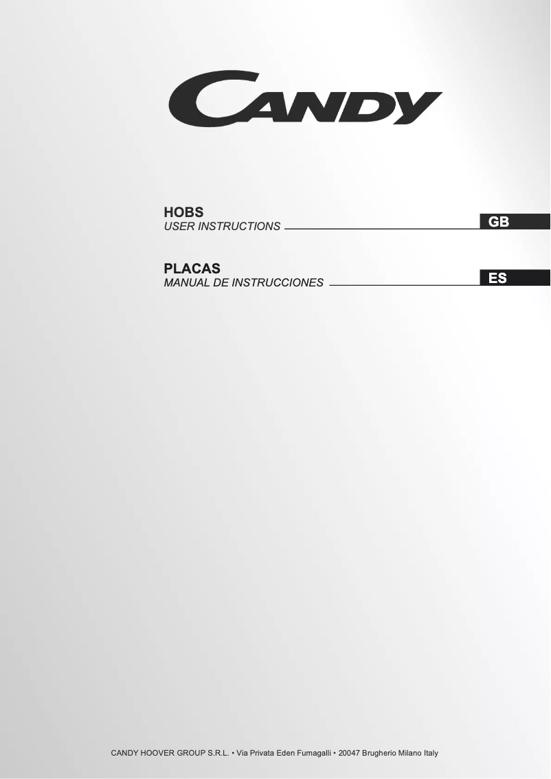 Page n°1 - Manuel utilisateur Candy CHK63CT/1