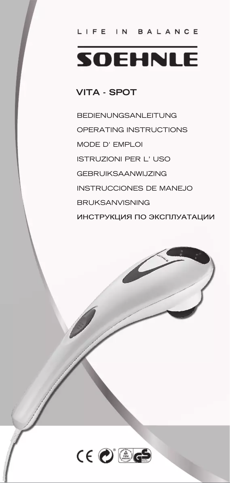 Página 1 del manual Manual de usuario Soehnle Vita Sport