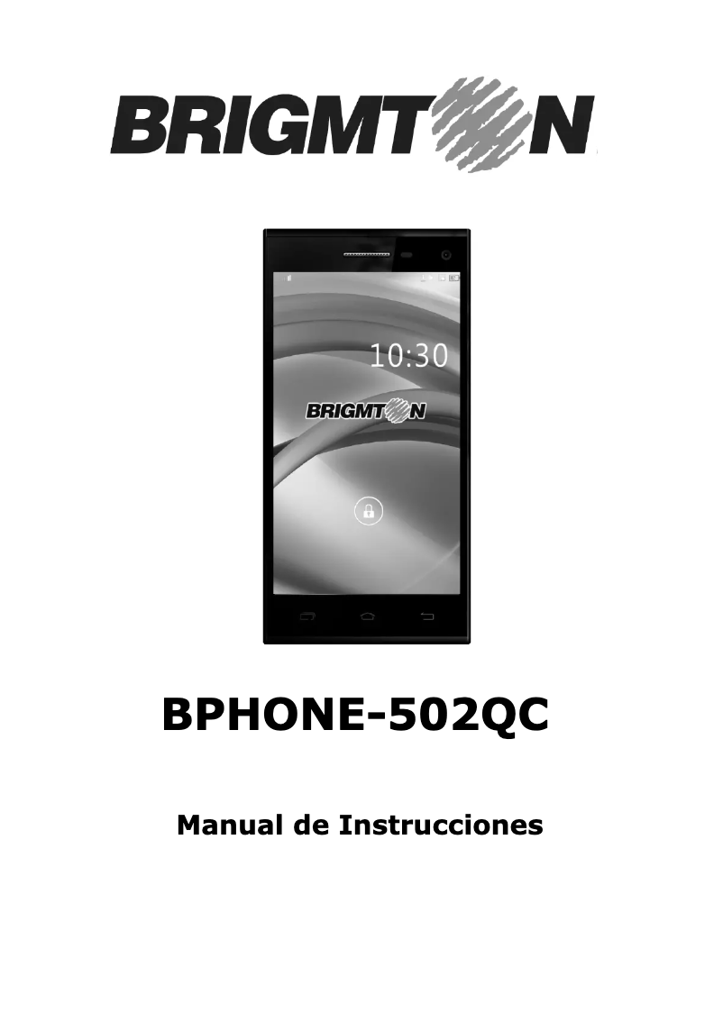 Page 1 de la notice Manuel utilisateur Brigmton BPHONE-502QC