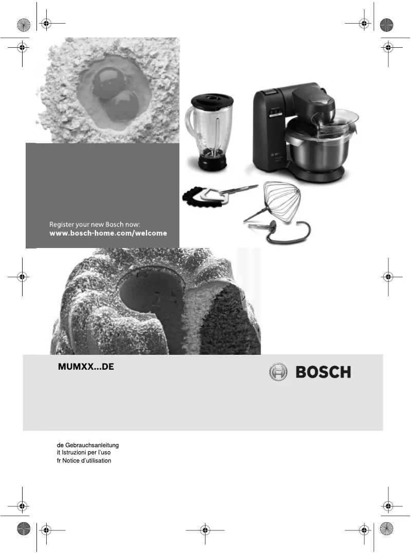 Page 1 de la notice Manuel utilisateur Bosch MUMX50GXDE