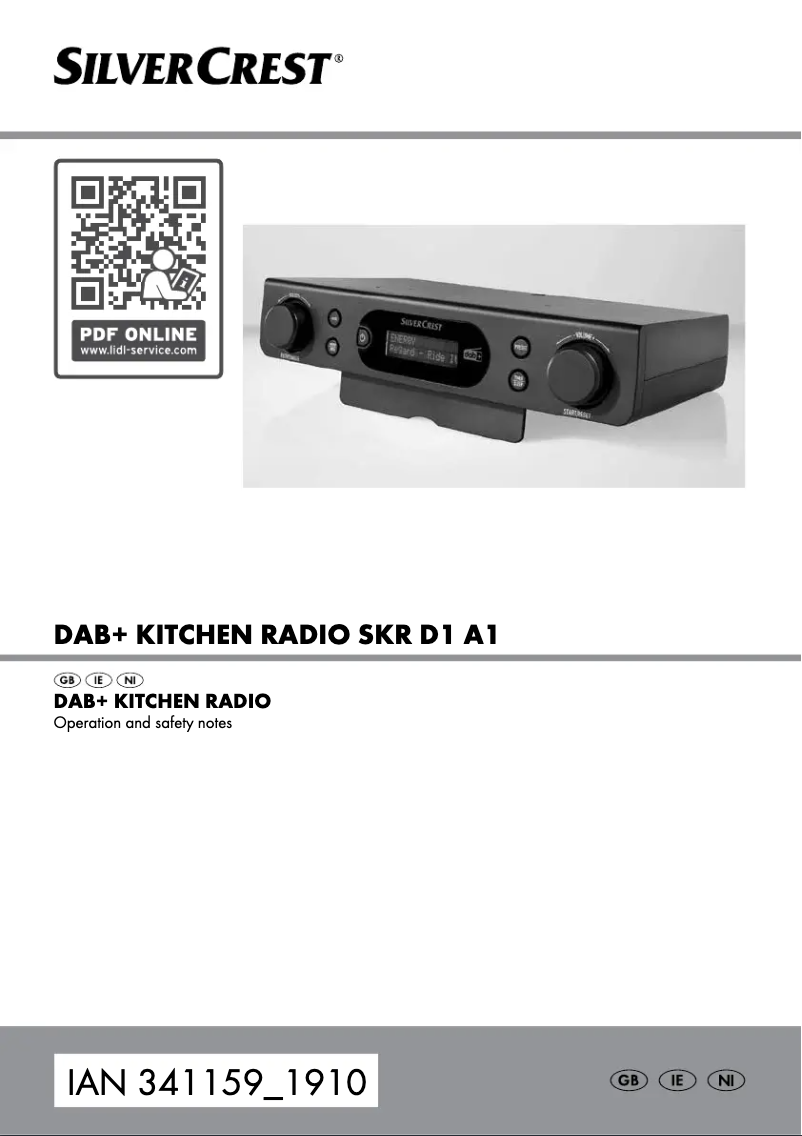 Imagen de la primera página del manual del dispositivo SKR D1 A1