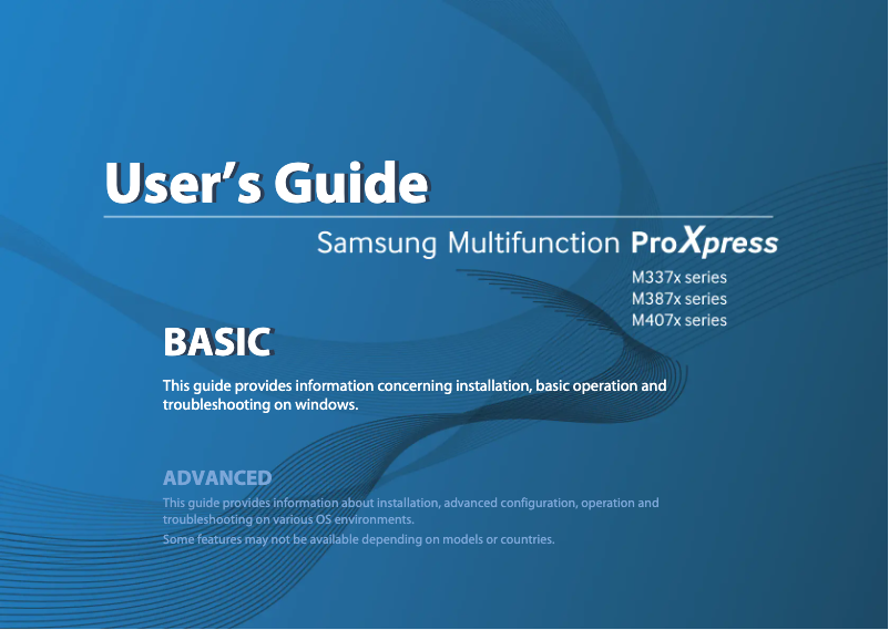 Page n°1 - Manuel utilisateur Samsung ProXpress SL-M4070FR