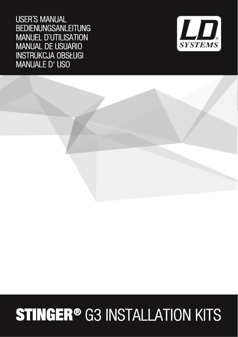 Page 1 de la notice Manuel utilisateur LD Systems STINGER 10 G3 WMB 1