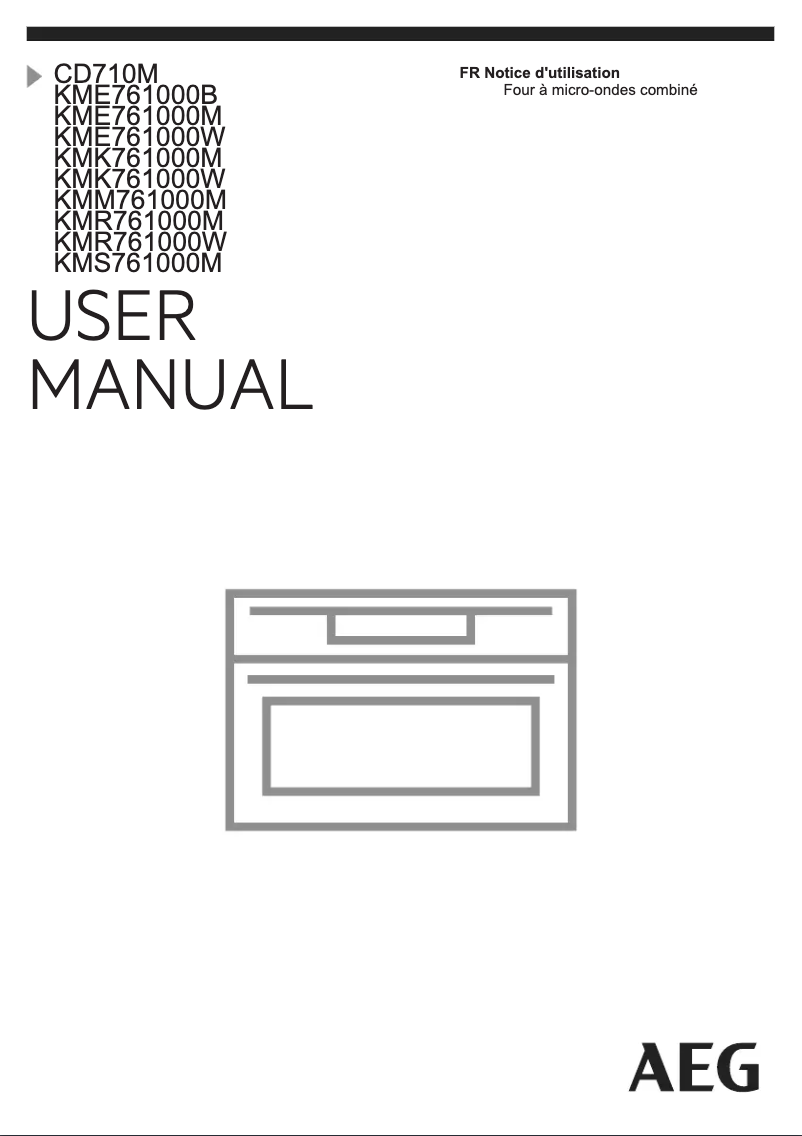 Page 1 de la notice Manuel utilisateur AEG KMM761000M