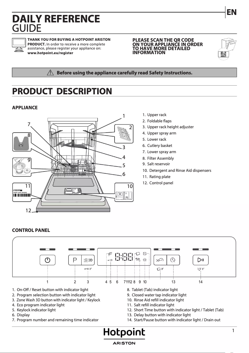 Image de la première page du manuel de l'appareil HFC 3C26 CW X