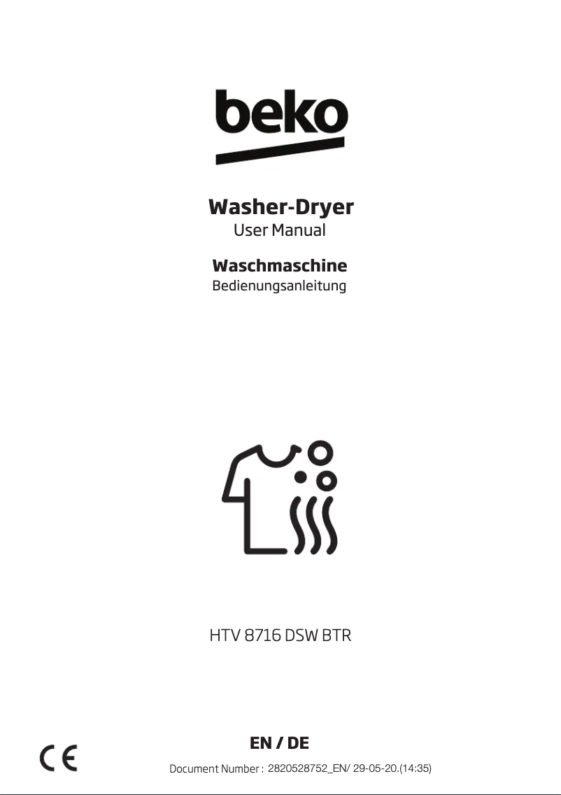 Page 1 de la notice Manuel utilisateur Beko HTV 8716 DSW BTR