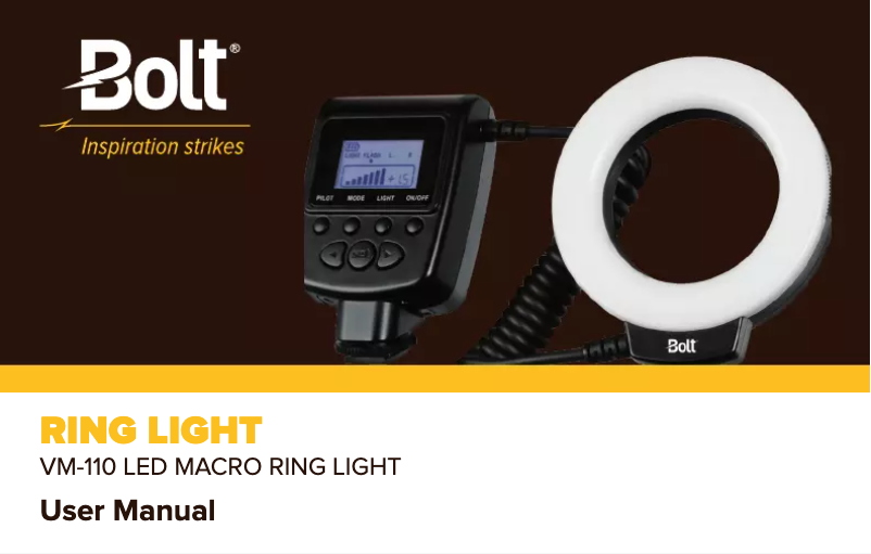 Image de la première page du manuel de l'appareil VM-110