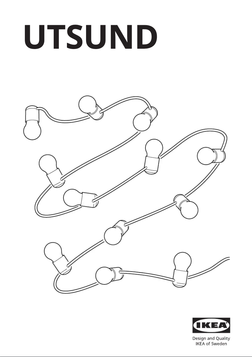 Page 1 de la notice Manuel utilisateur Ikea UTSUND 804.211.34
