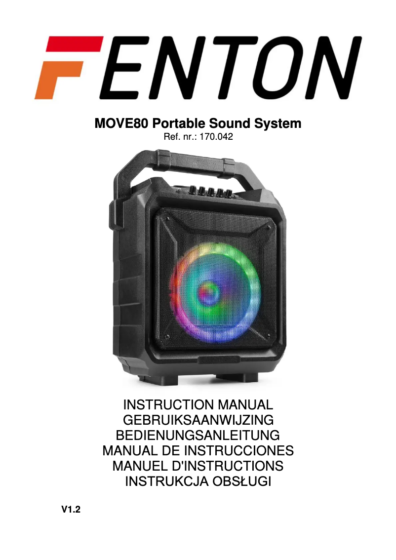 Página 1 del manual Manual de usuario Fenton MOVE80