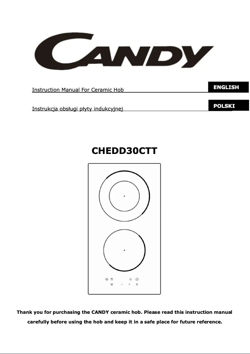 Image de la première page du manuel de l'appareil CHEDD30CTT