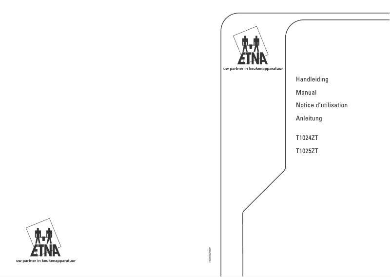 Image de la première page du manuel de l'appareil T1024ZTA