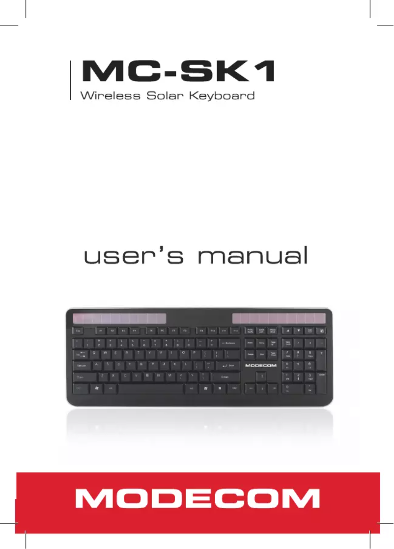 Página 1 del manual Manual de usuario ModeCom MC-SK1