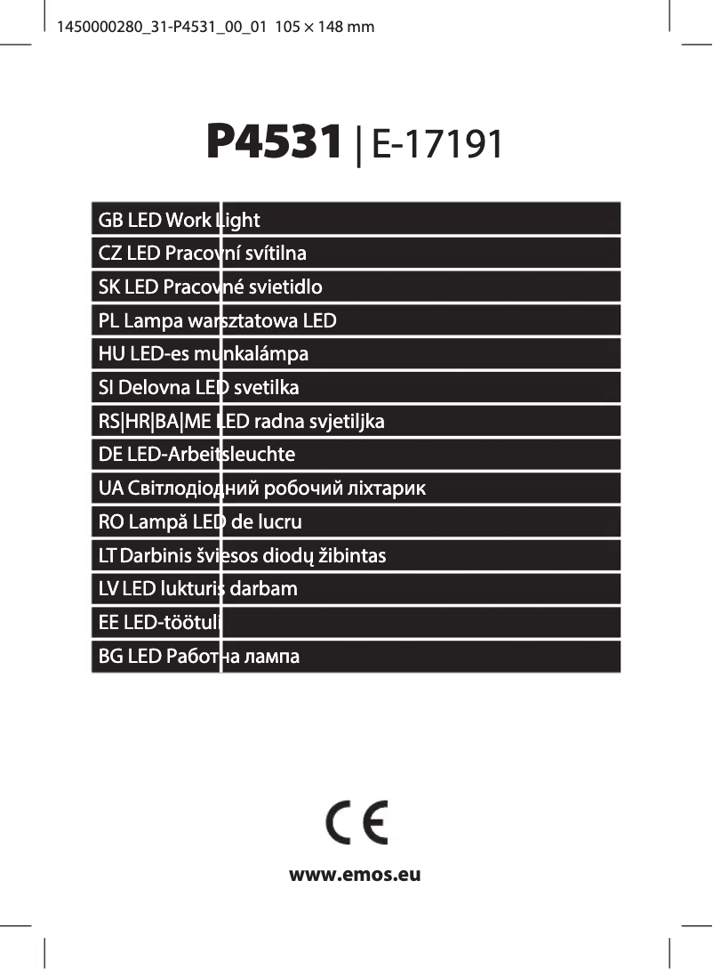 Page n°1 - Manuel utilisateur Emos P4531
