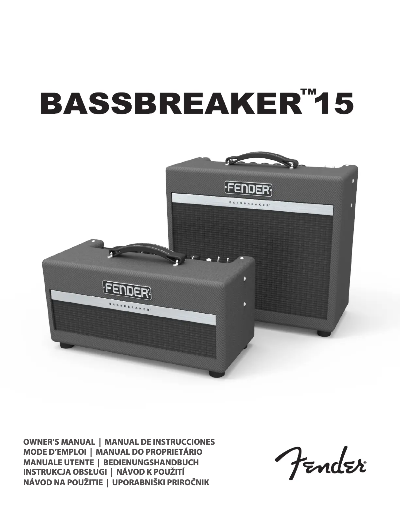 Image de la première page du manuel de l'appareil Bassbreaker 15