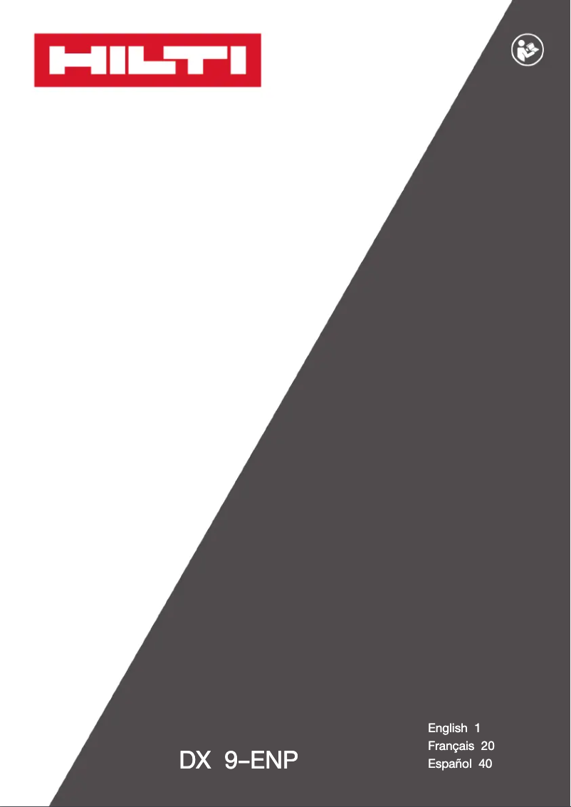 Image de la première page du manuel de l'appareil DX 9-ENP