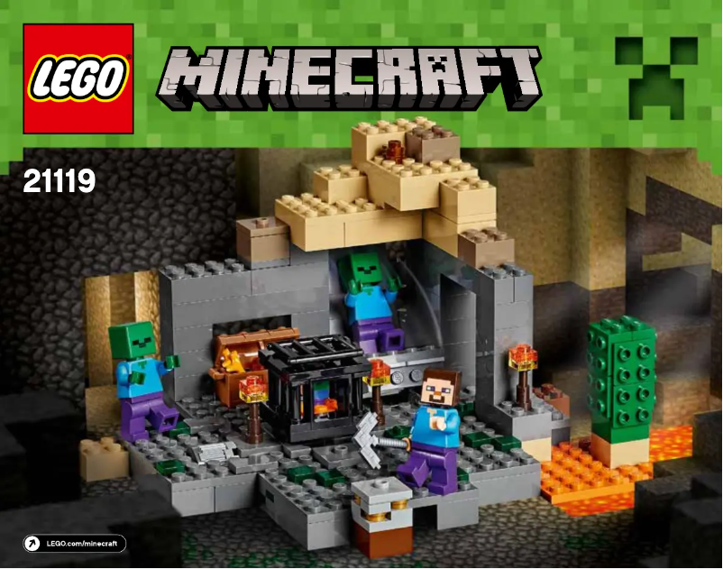 Page 1 de la notice Manuel utilisateur Lego Minecraft 21119