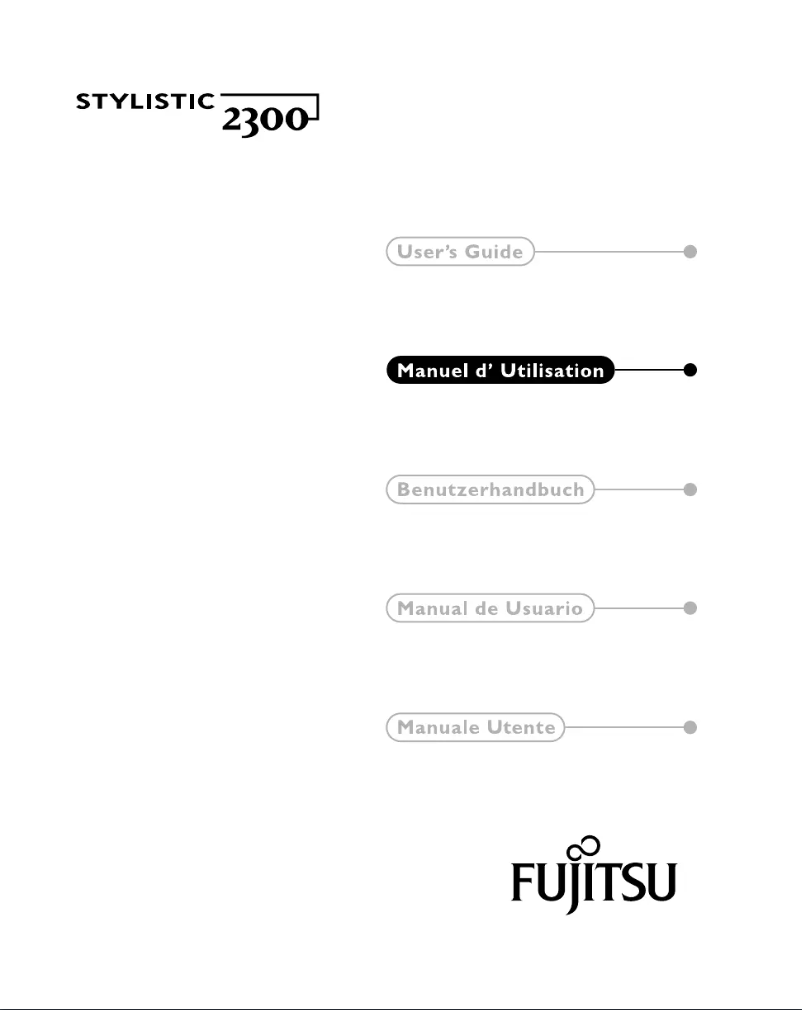 Page n°1 - Manuel utilisateur Fujitsu Stylistic ST2300