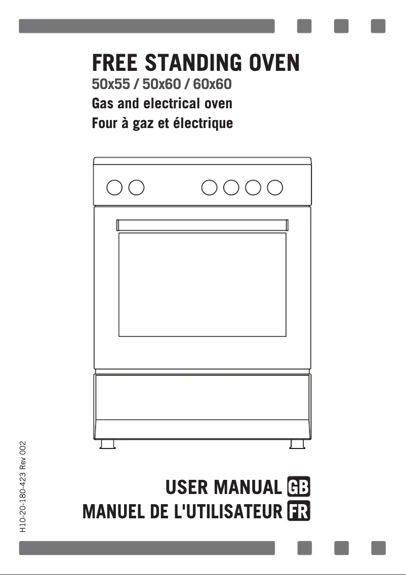 Page 1 de la notice Manuel utilisateur Rosieres RGE660MX/E