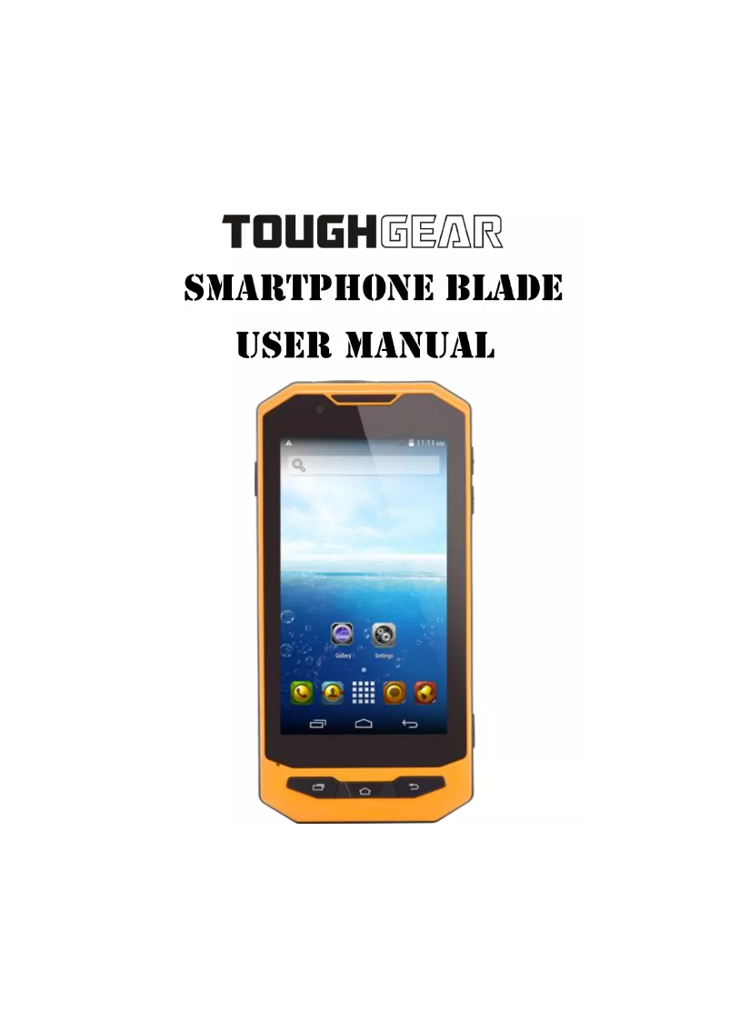 Image de la première page du manuel de l'appareil Blade