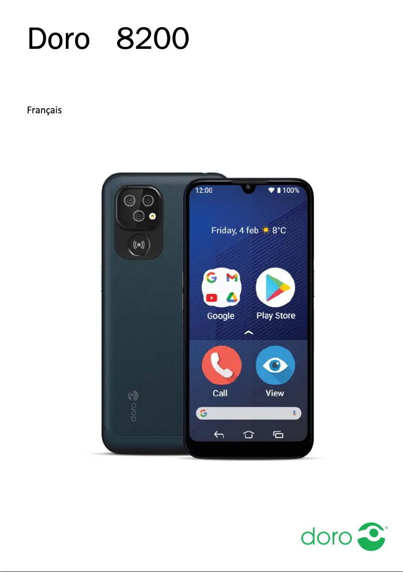 Page 1 de la notice Manuel utilisateur Doro 8200