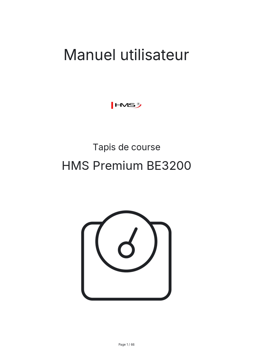 Image de la première page du manuel de l'appareil BE3200