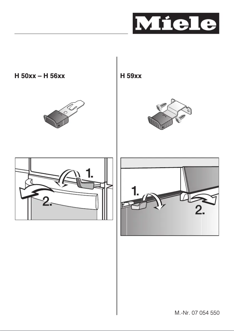 Page n°1 - Manuel utilisateur Miele H 5040 B Marine