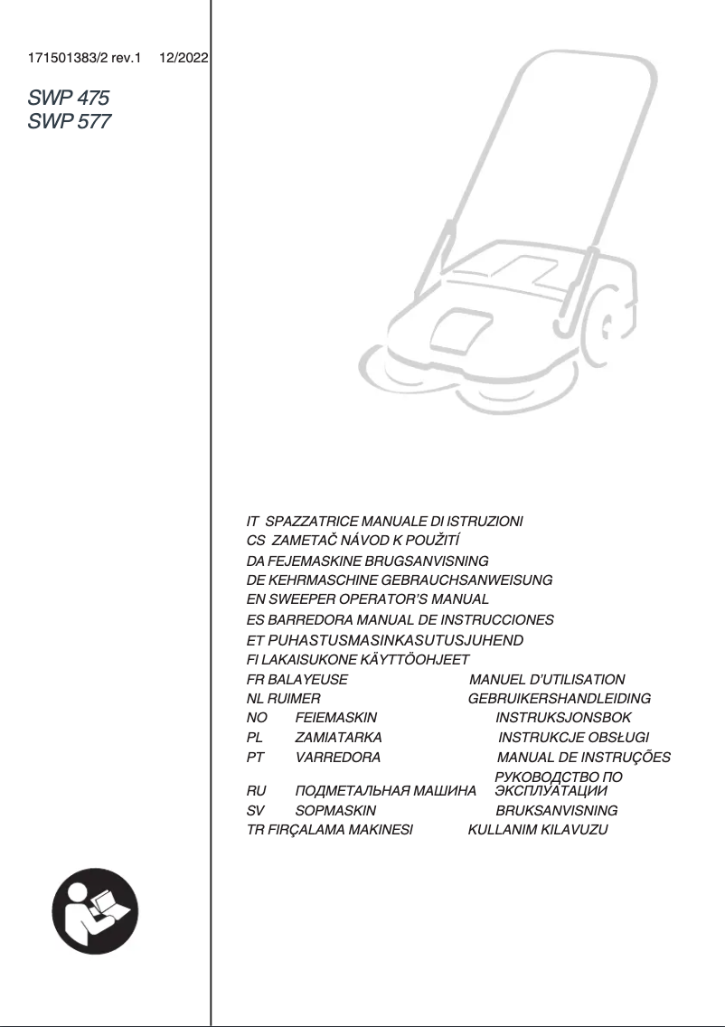 Page 1 de la notice Manuel utilisateur Stiga SWP 475