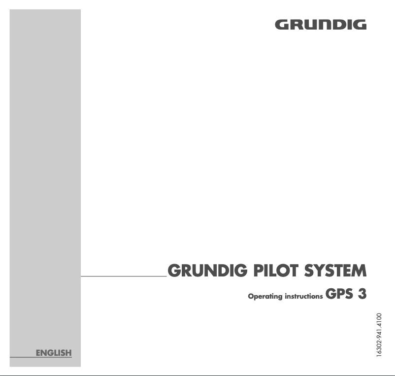 Image de la première page du manuel de l'appareil GPS 3