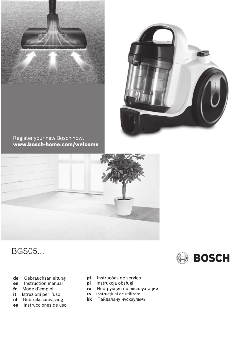 Page 1 of the manual Technical Sheet Bosch BGC05AAA2