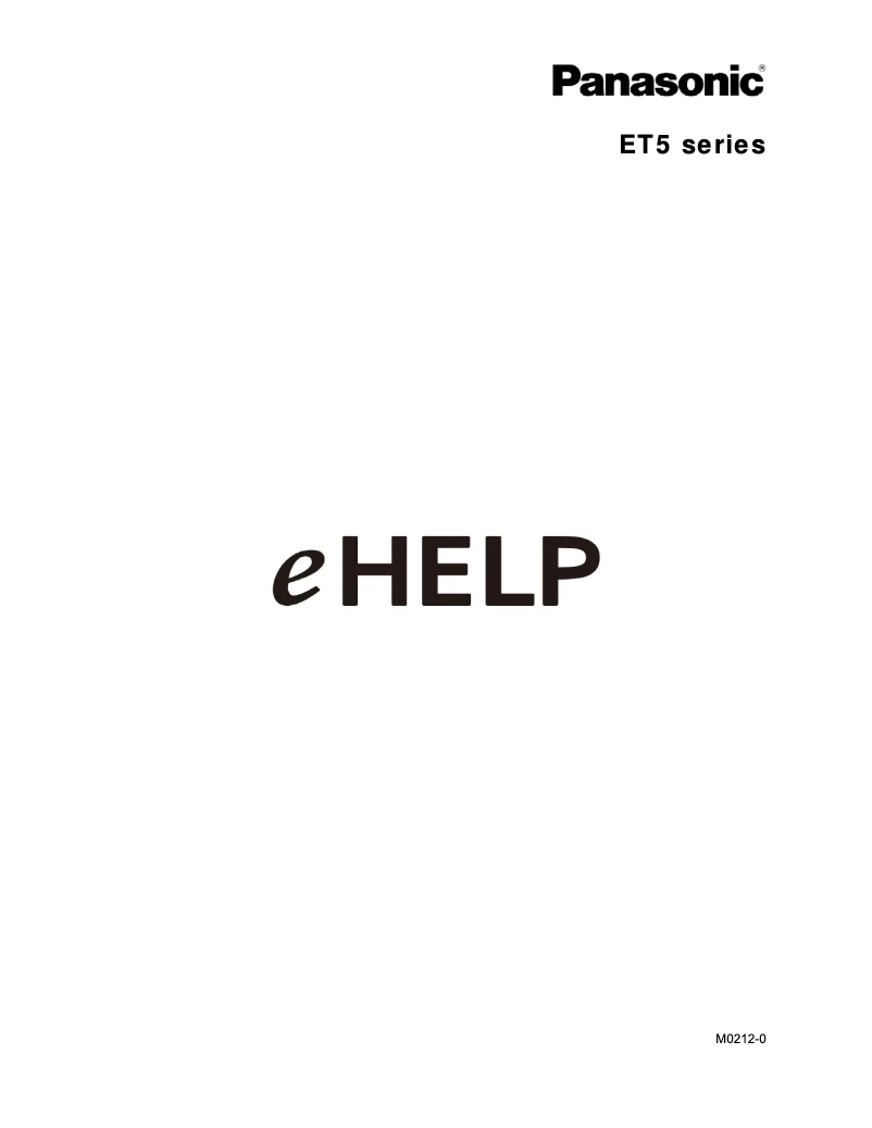 Page 1 de la notice Manuel utilisateur Panasonic Smart VIERA TC-L47ET5