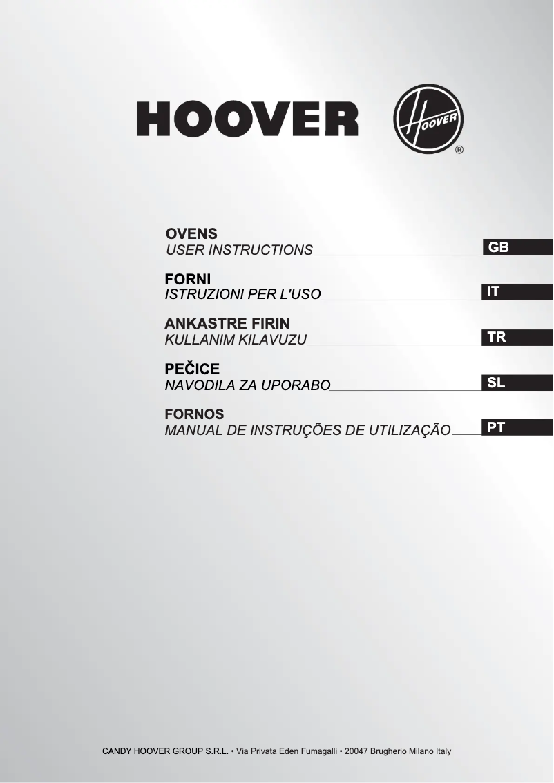 Page 1 de la notice Manuel utilisateur Hoover HOA 1BX
