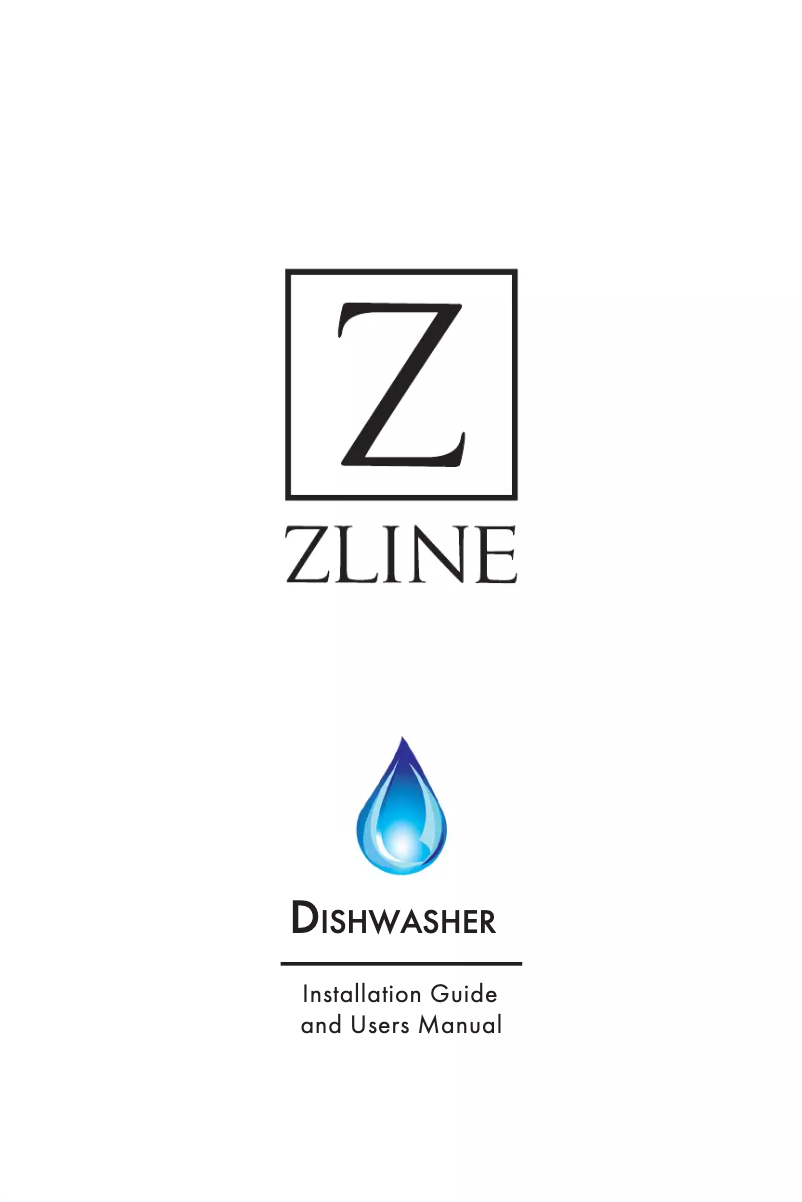 Page n°1 - Manuel utilisateur ZLine DWHHH24