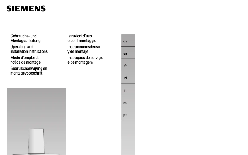 Page 1 de la notice Mode d'emploi Siemens LC958BA90