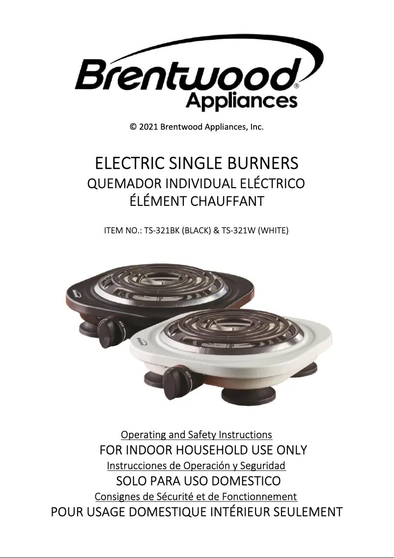 Imagen de la primera página del manual del dispositivo TS-321W