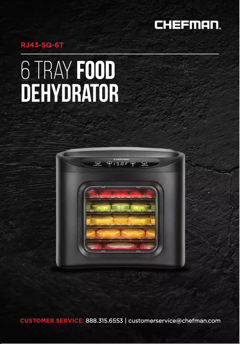 Page 1 de la notice Manuel utilisateur Chefman RJ43-SQ-6T