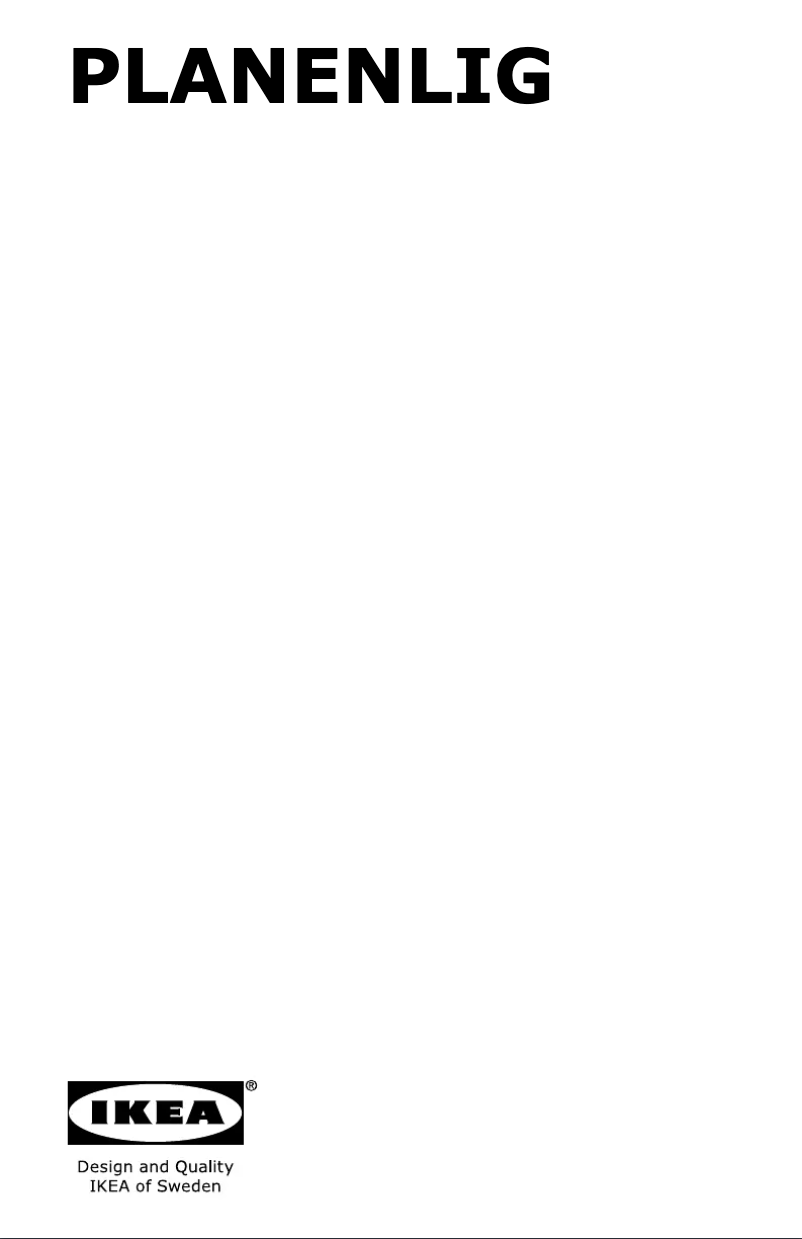 Imagen de la primera página del manual del dispositivo PLANENLIG 304.621.41