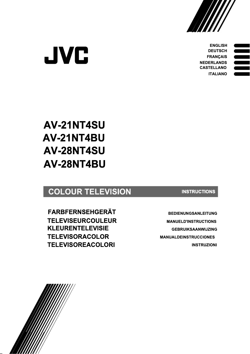 Page 1 de la notice Manuel utilisateur JVC AV-28NT4SU