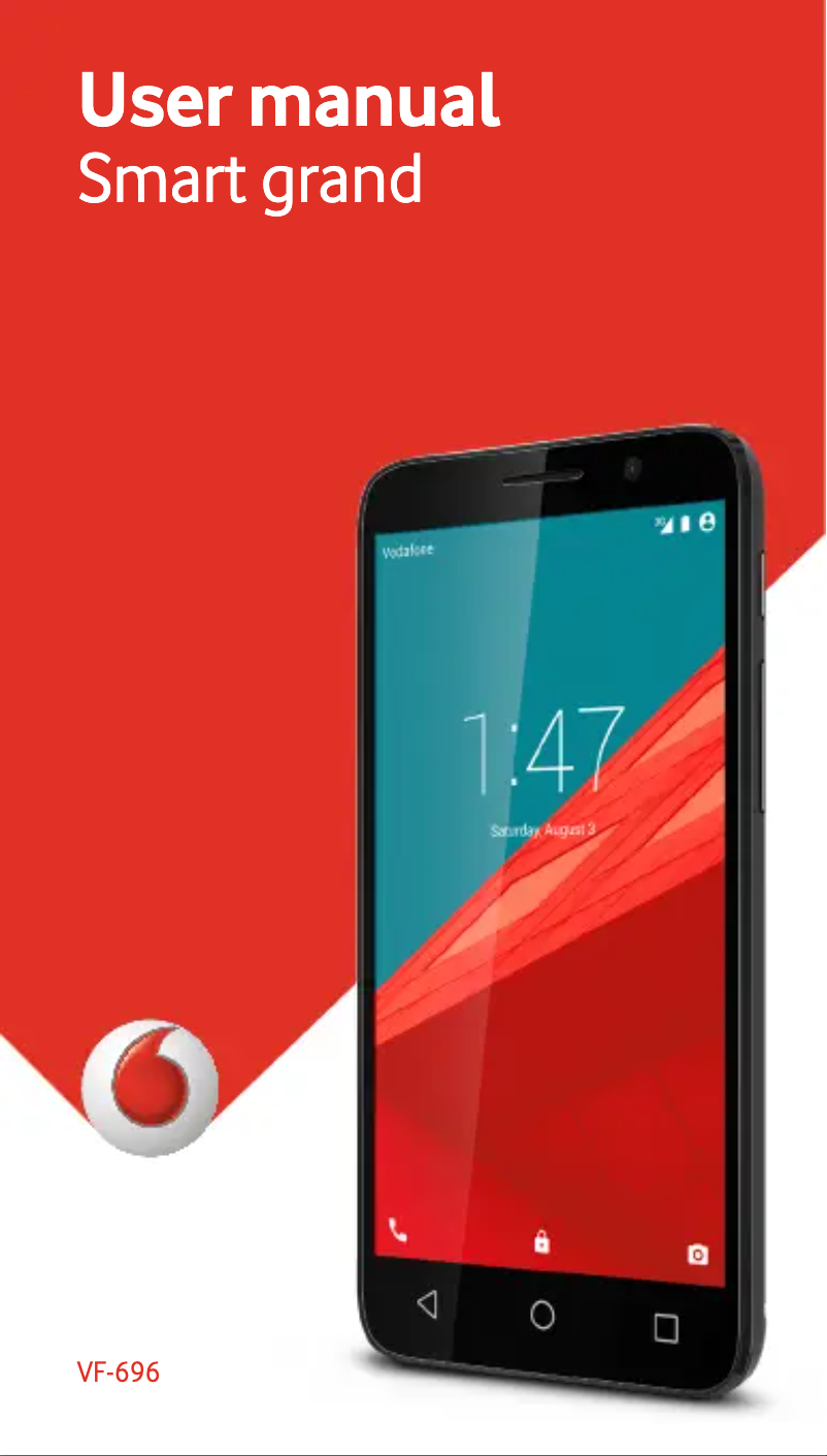 Page 1 de la notice Manuel utilisateur Vodafone Smart Grand
