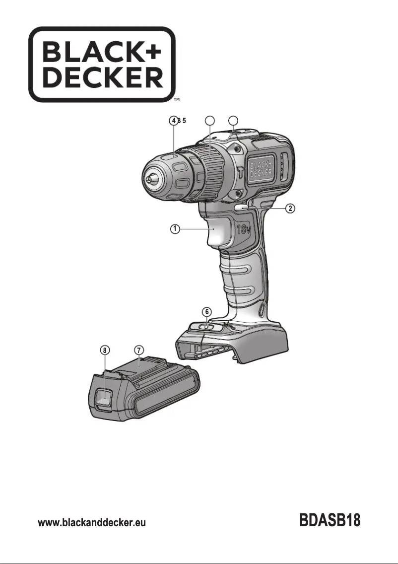 Page n°1 - Manuel utilisateur Black & Decker BDASB18