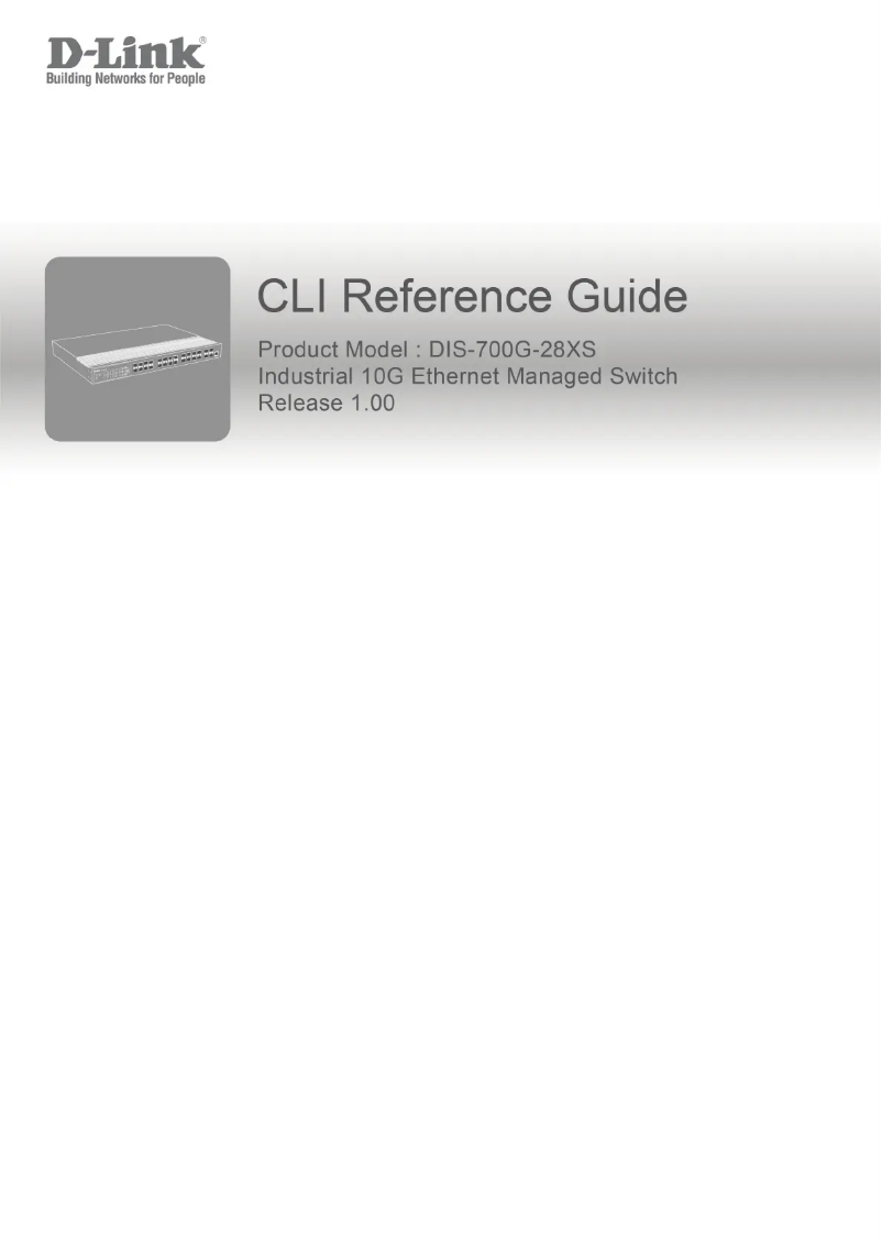 Page 1 de la notice Manuel utilisateur D-Link DIS-700G-28XS
