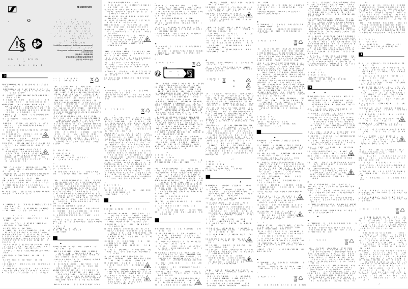 Page 1 de la notice Instructions de sécurité Sennheiser HD 26 PRO