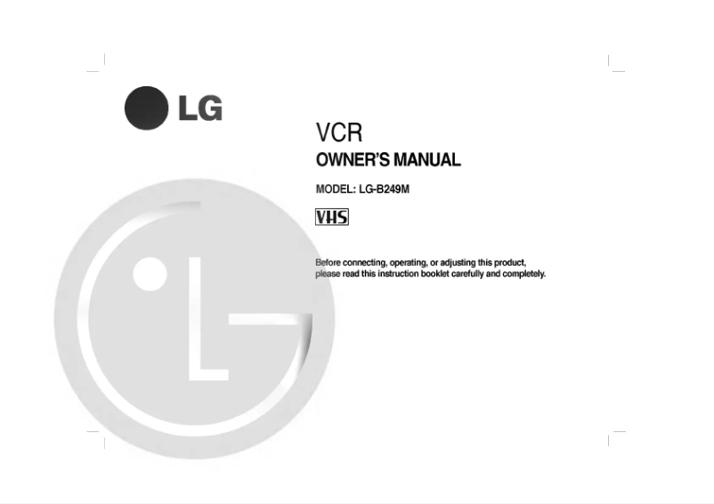 Page n°1 - Manuel utilisateur LG ABC490M
