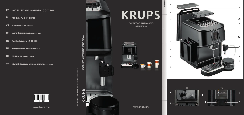 Page 1 de la notice Manuel utilisateur Krups Espresso Automatic EA8400