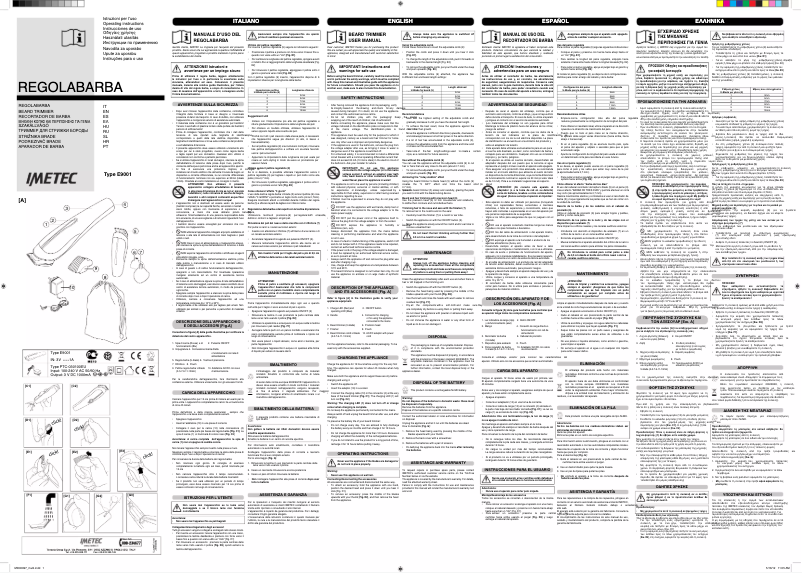 Image de la première page du manuel de l'appareil GK3 500