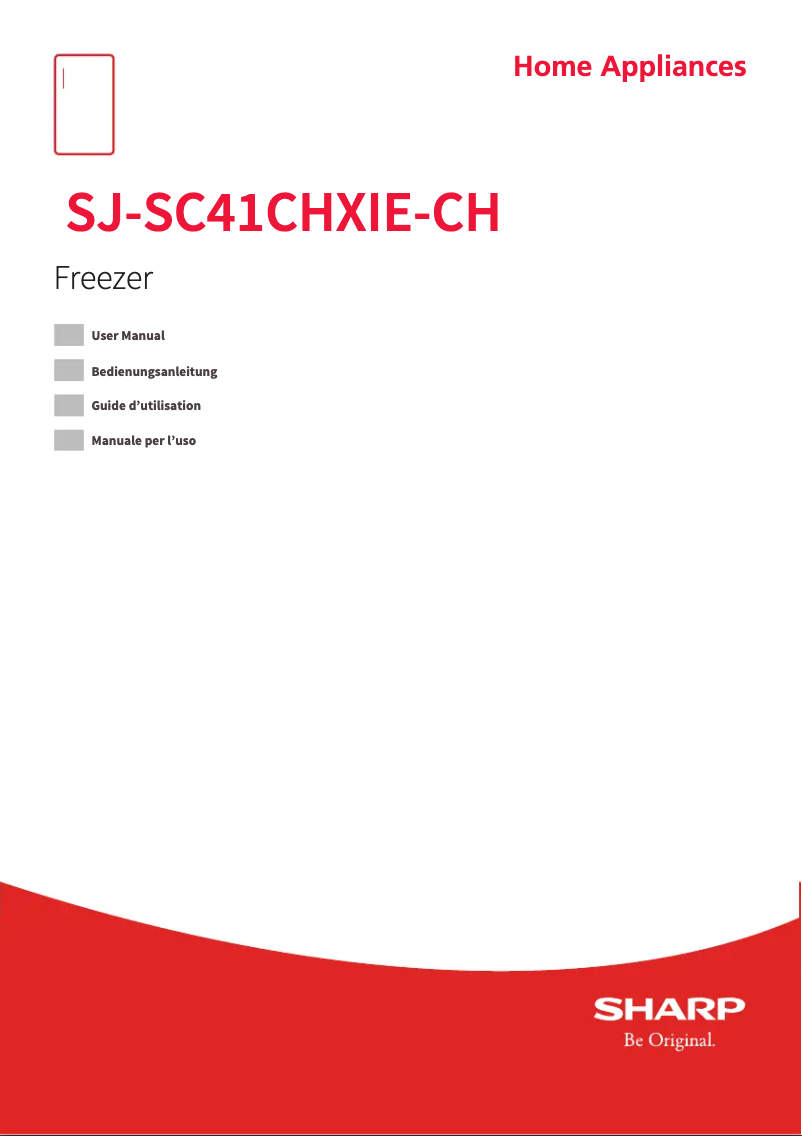 Page n°1 - Manuel utilisateur Sharp SJ-SC41CHXIE-CH