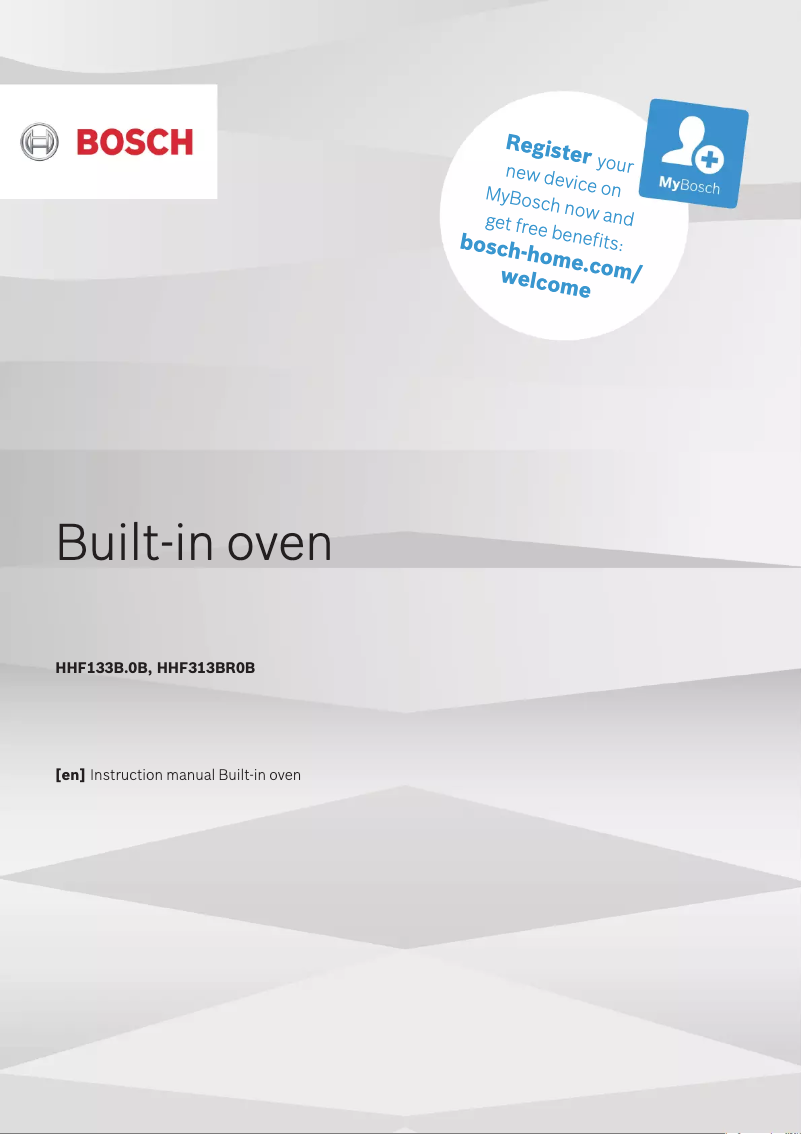 Page 1 de la notice Manuel utilisateur Bosch HHF133BS0B