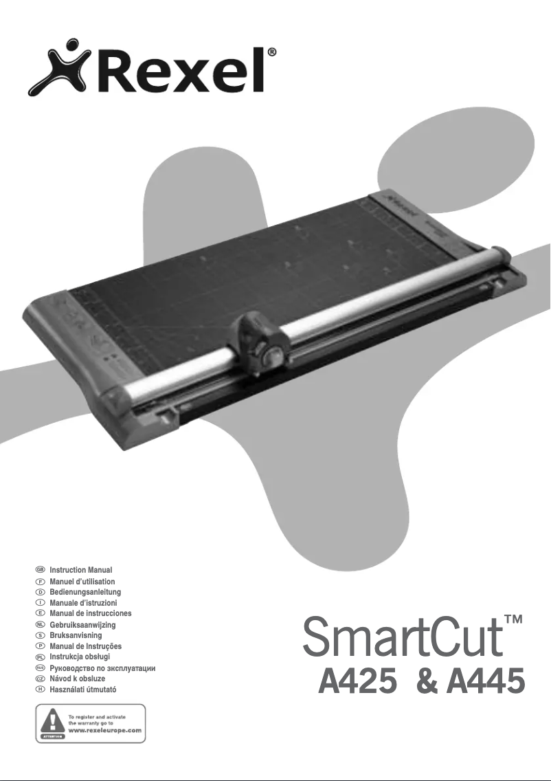 Image de la première page du manuel de l'appareil Smartcut A445