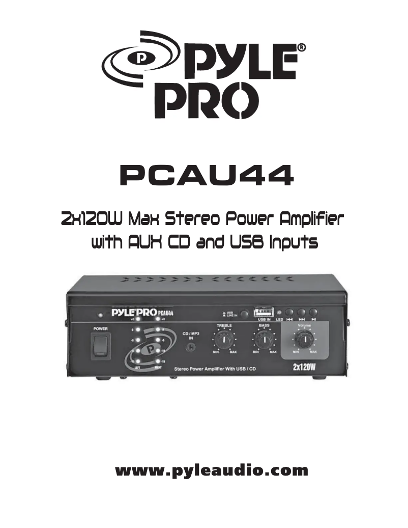 Image de la première page du manuel de l'appareil PCAU44